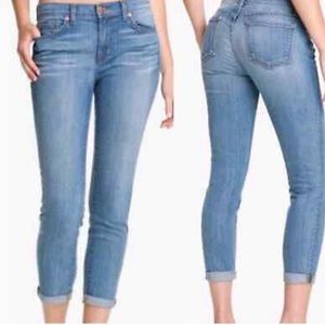 J Brand Caico Capri Skinny Leg Medium Capri Jean